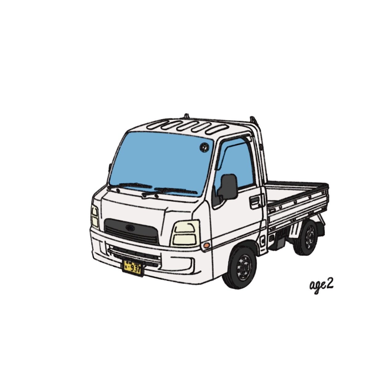 あなたの愛車のポップなイラスト作成します 〜LINE等SNSのアイコン画像に〜オリジナルTシャツに〜 イメージ2