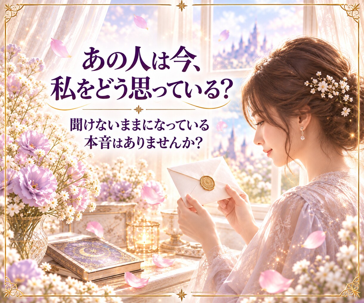 疎遠・音信不通のあの人の気持ちを手紙で届けます 連絡が途絶えた相手の今の本音を占い、手紙形式でお伝えします イメージ3