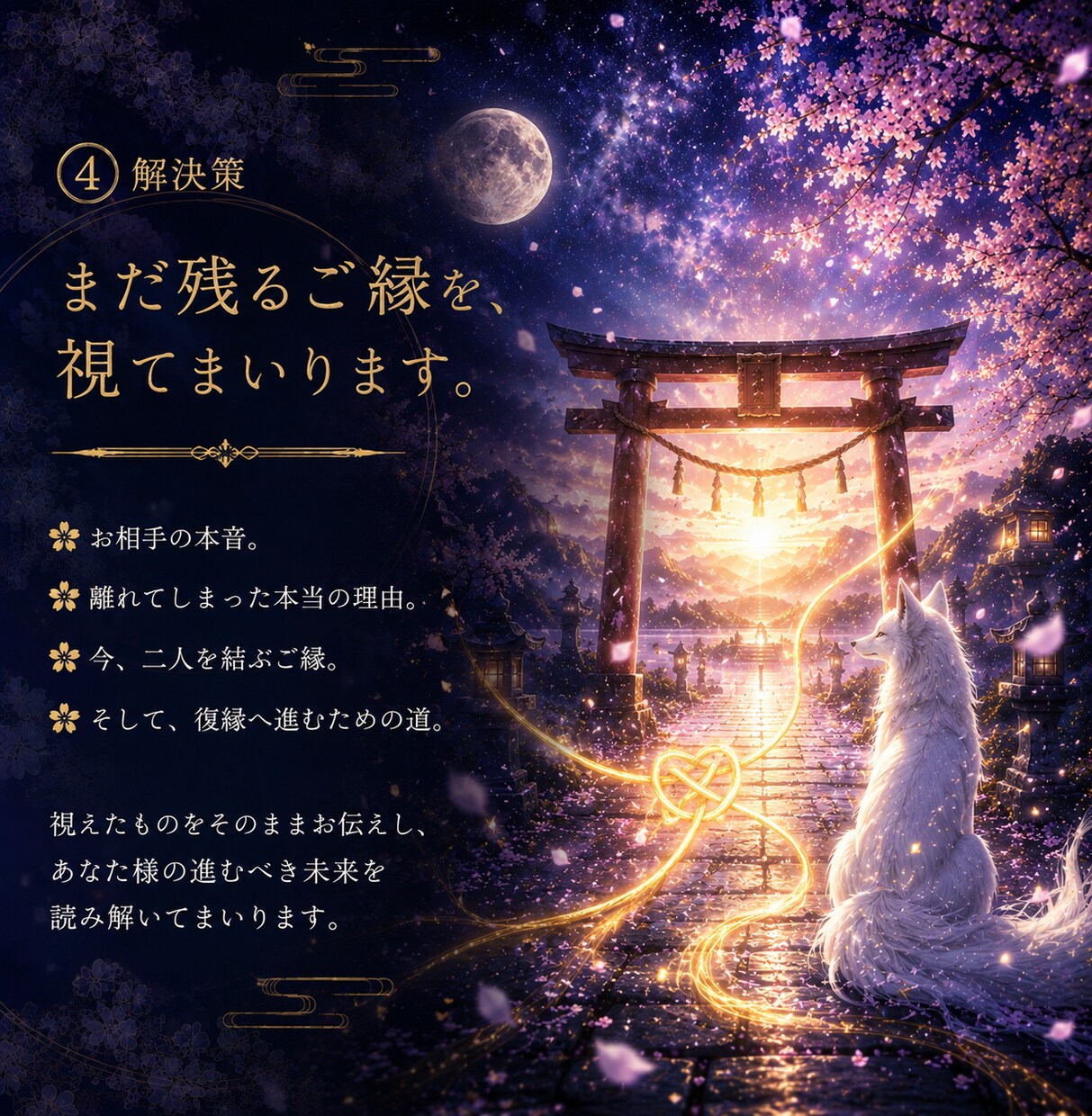 復縁したいあなたへ｜彼の本音と縁の行方を視ます 彼の本心・復縁の可能性・動く時期まで読み解きます イメージ4