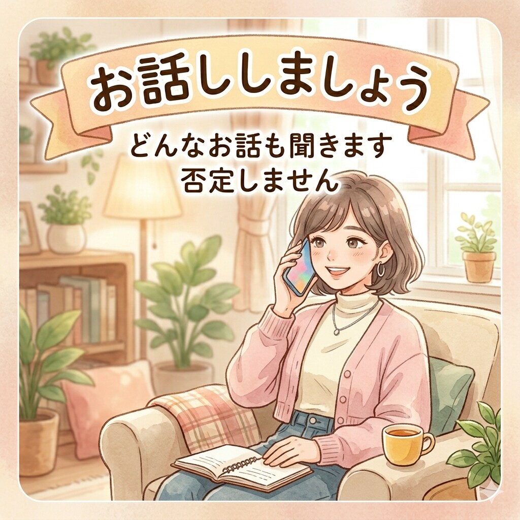 癒し系ボイスであなたのお悩み聞きます 否定しない共感力が高いHSP一児のママ イメージ1