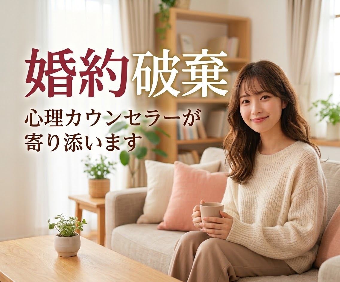 婚約破棄された方のお気持ちに優しく寄り添います この辛さは、経験者にしか分からない。お話聞かせて下さい。 イメージ1