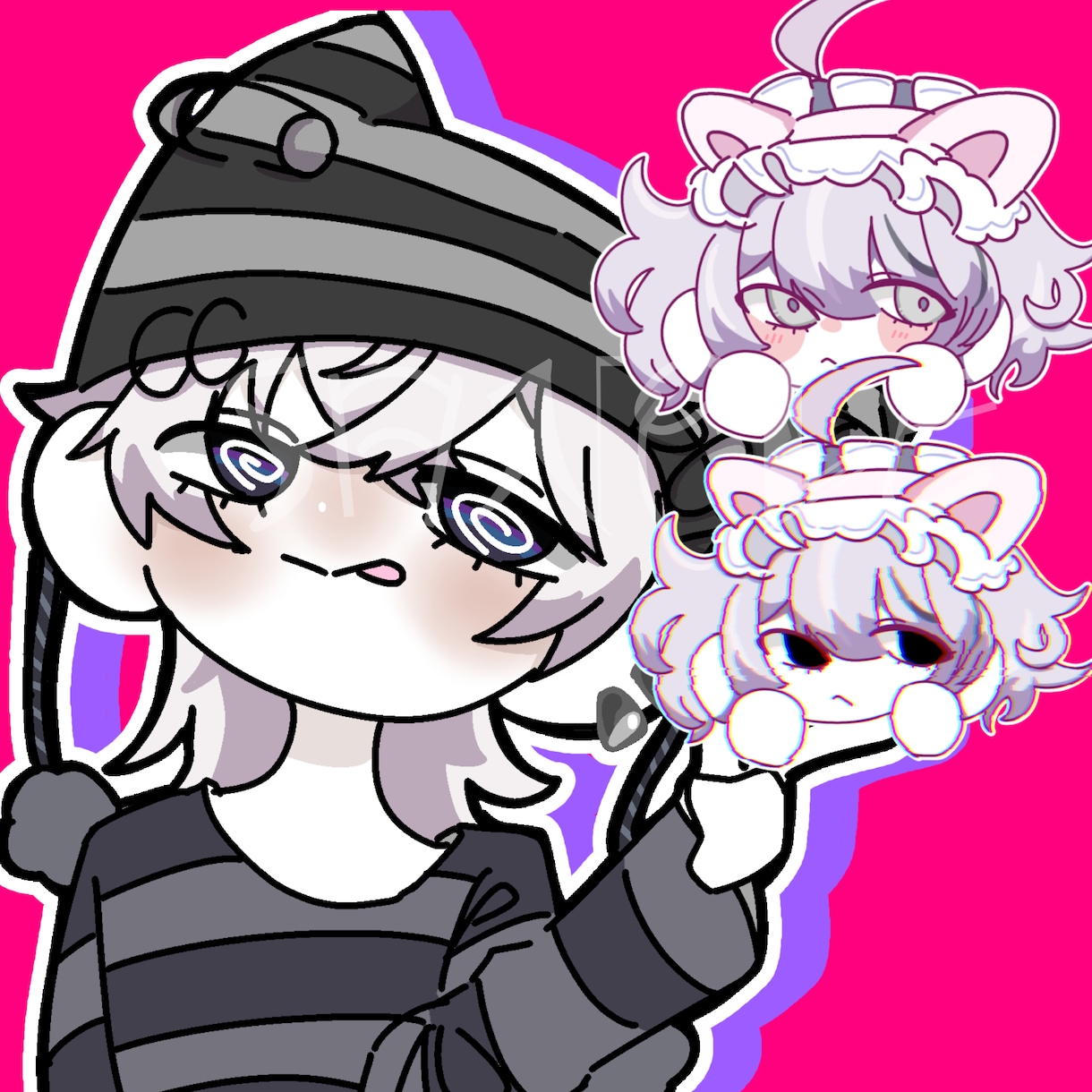 SDイラスト＋ロゴのヘッダーを作ります 【お値下げ中】SDイラストとストリート風ロゴを組み合わせた イメージ3