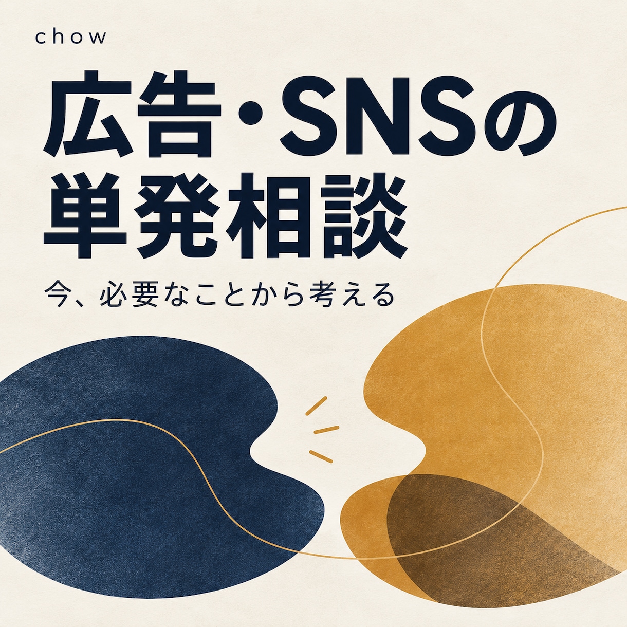 広告・SNSの進め方を一緒に考えます やりたい施策の前に、今必要なことを整理する60分 イメージ1