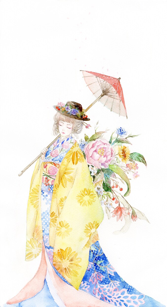 透明な水彩風イラストをお描きします 個人向けご理想のイラストを。記念、プレゼント、飾り等に最適 イメージ8