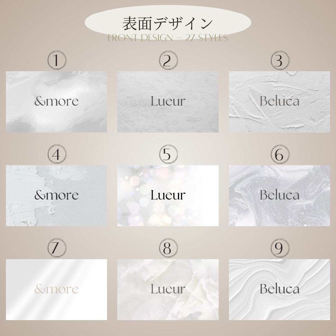 選べる両面テンプレ/あなたに合った名刺を作ります シンプル・女性向け・くすみカラーの名刺デザイン承ります イメージ2