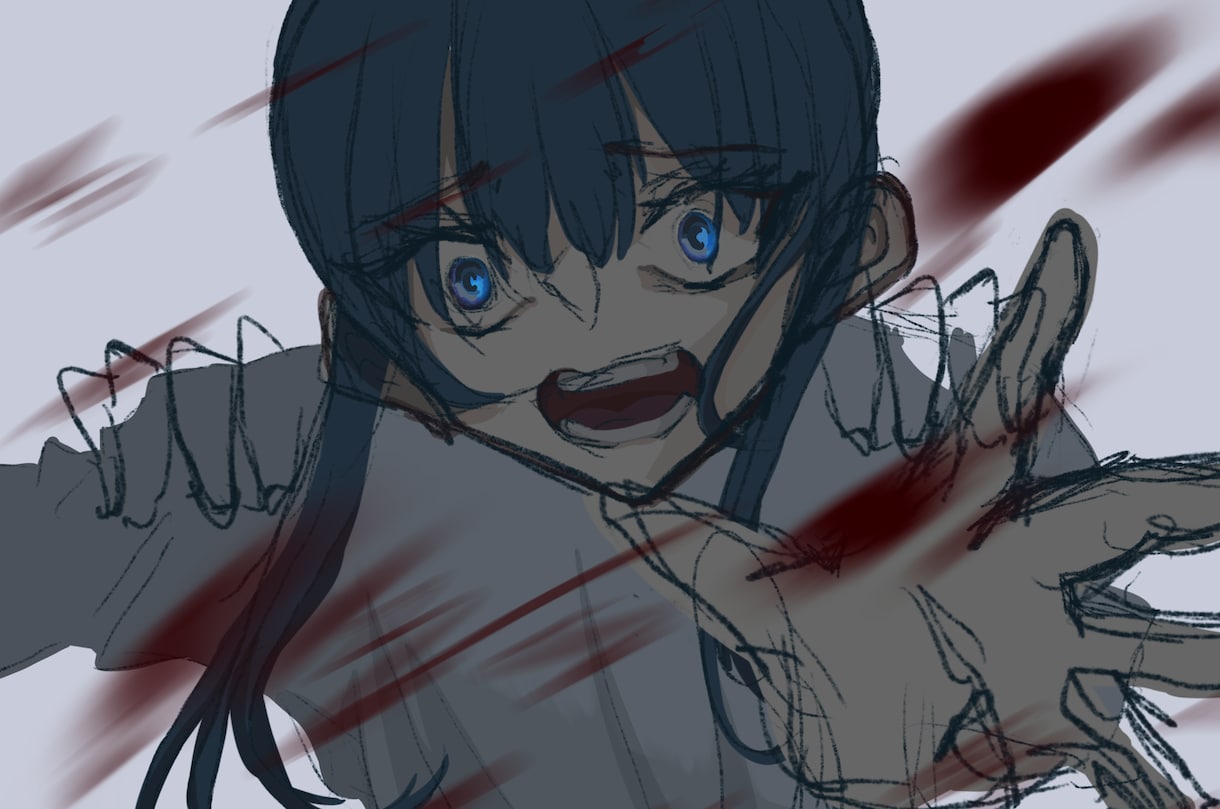 ダーク・不穏な雰囲気のイラストを制作します 歌ってみた/MV用サムネ対応。 イメージ4