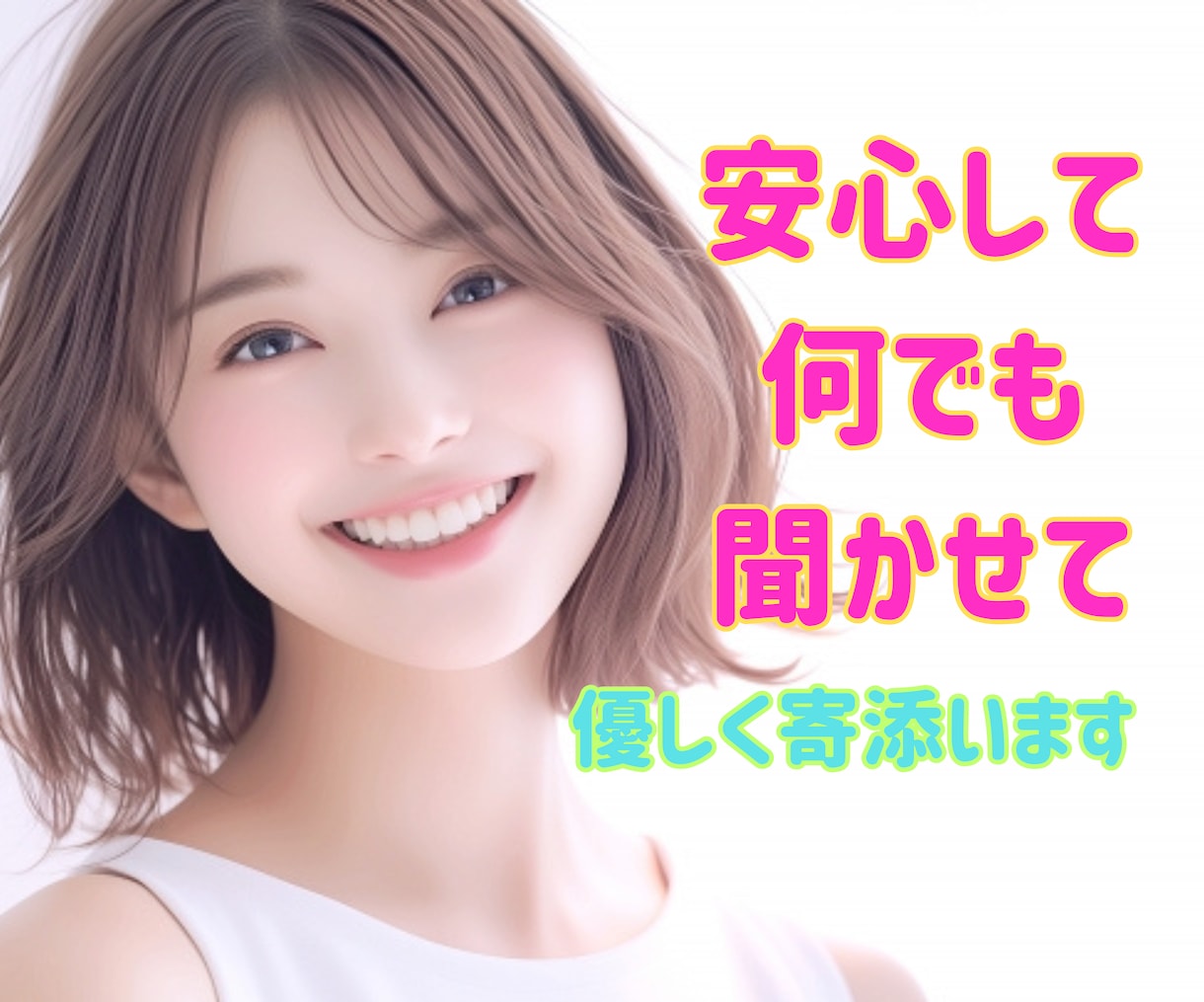 今誰かと話したい気持ち！1分でもお話聞きます ただ聞いて欲しい・愚痴や雑談/優しく寄添います。 イメージ1
