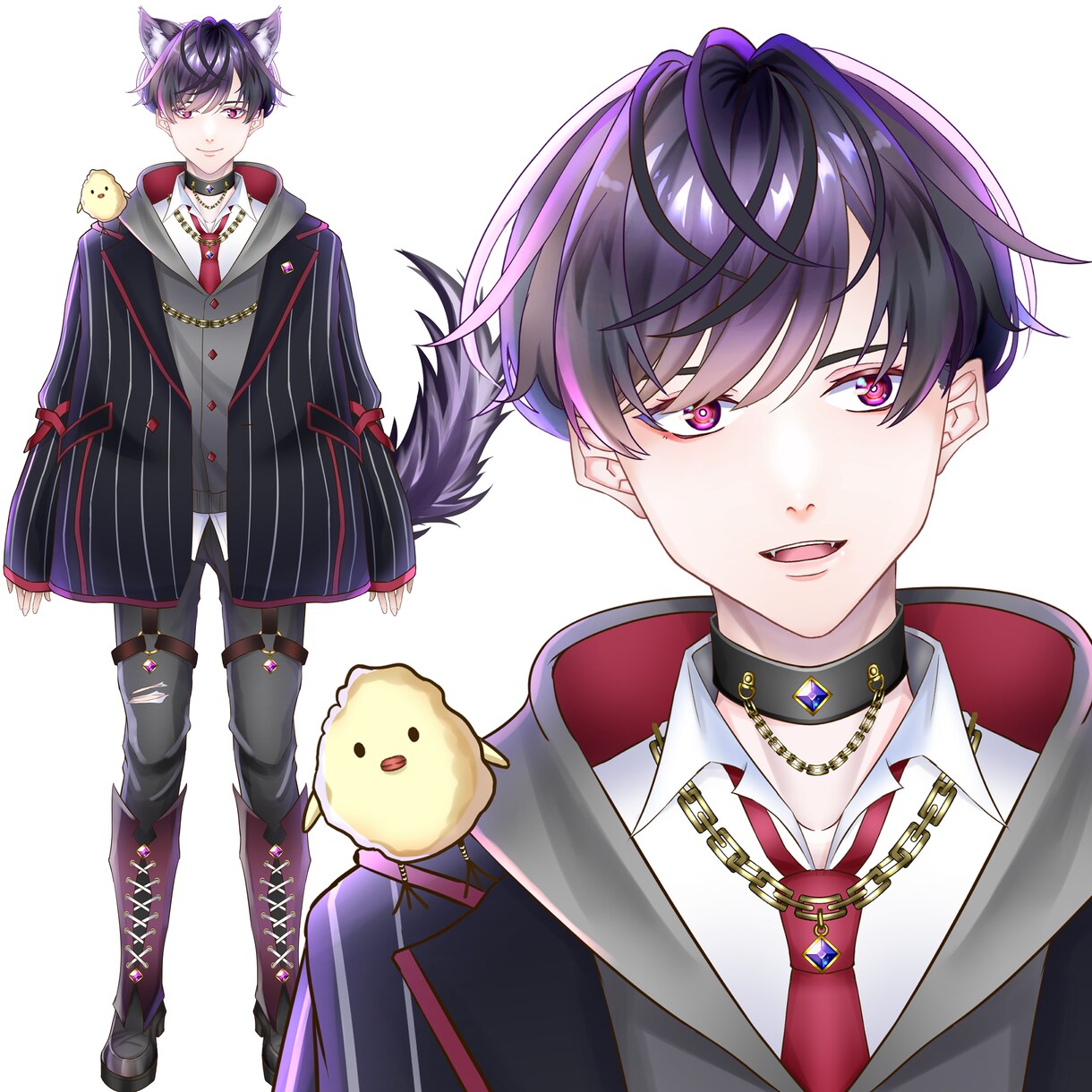 顔の強いVtuberを修正無制限でお作りします 超割引！キャラデザ＋Live2D イメージ9
