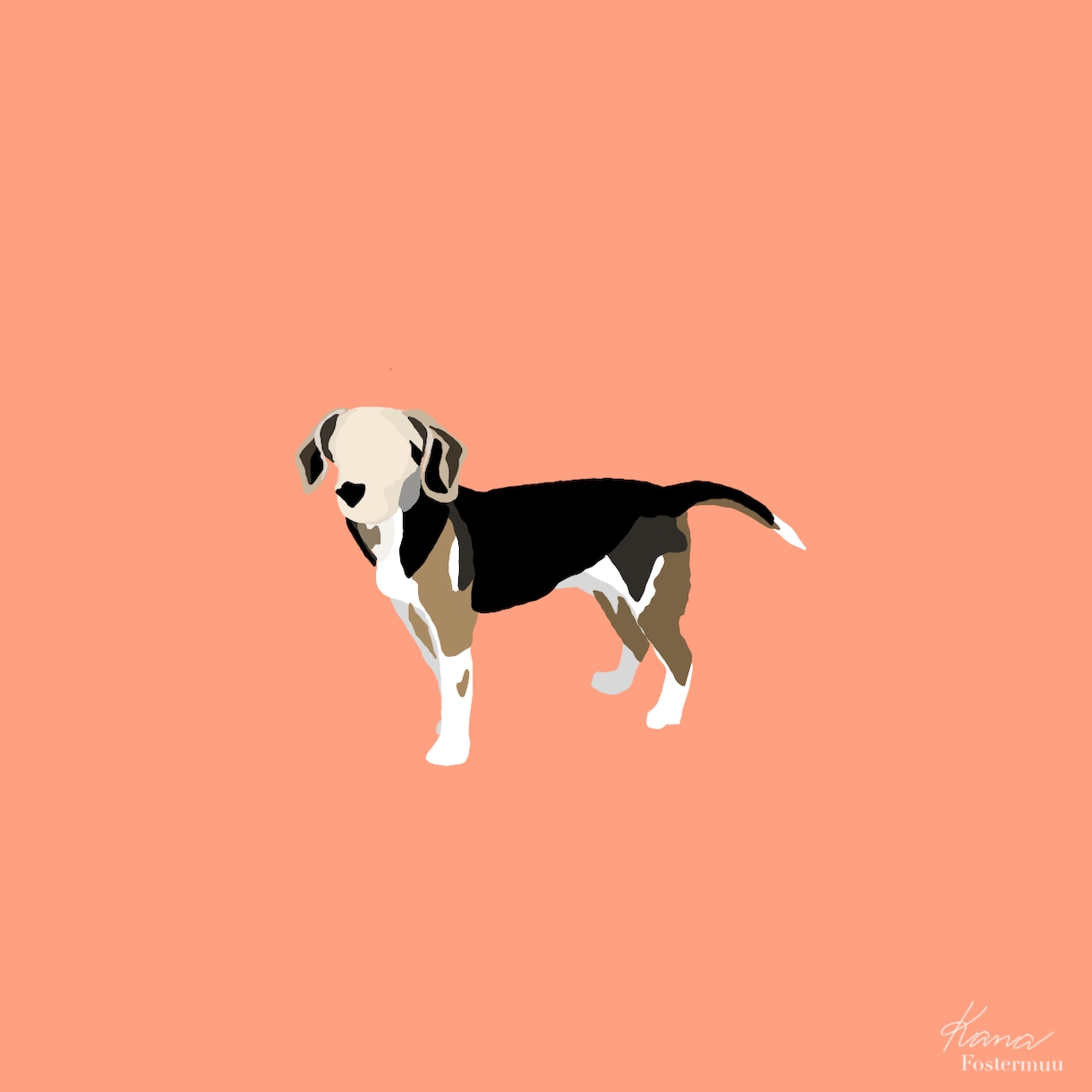 海外で人気のスタイルで⭐︎ 愛犬描きます スマホのホーム画面に、アイコンに、インテリアに⭐︎ イメージ1