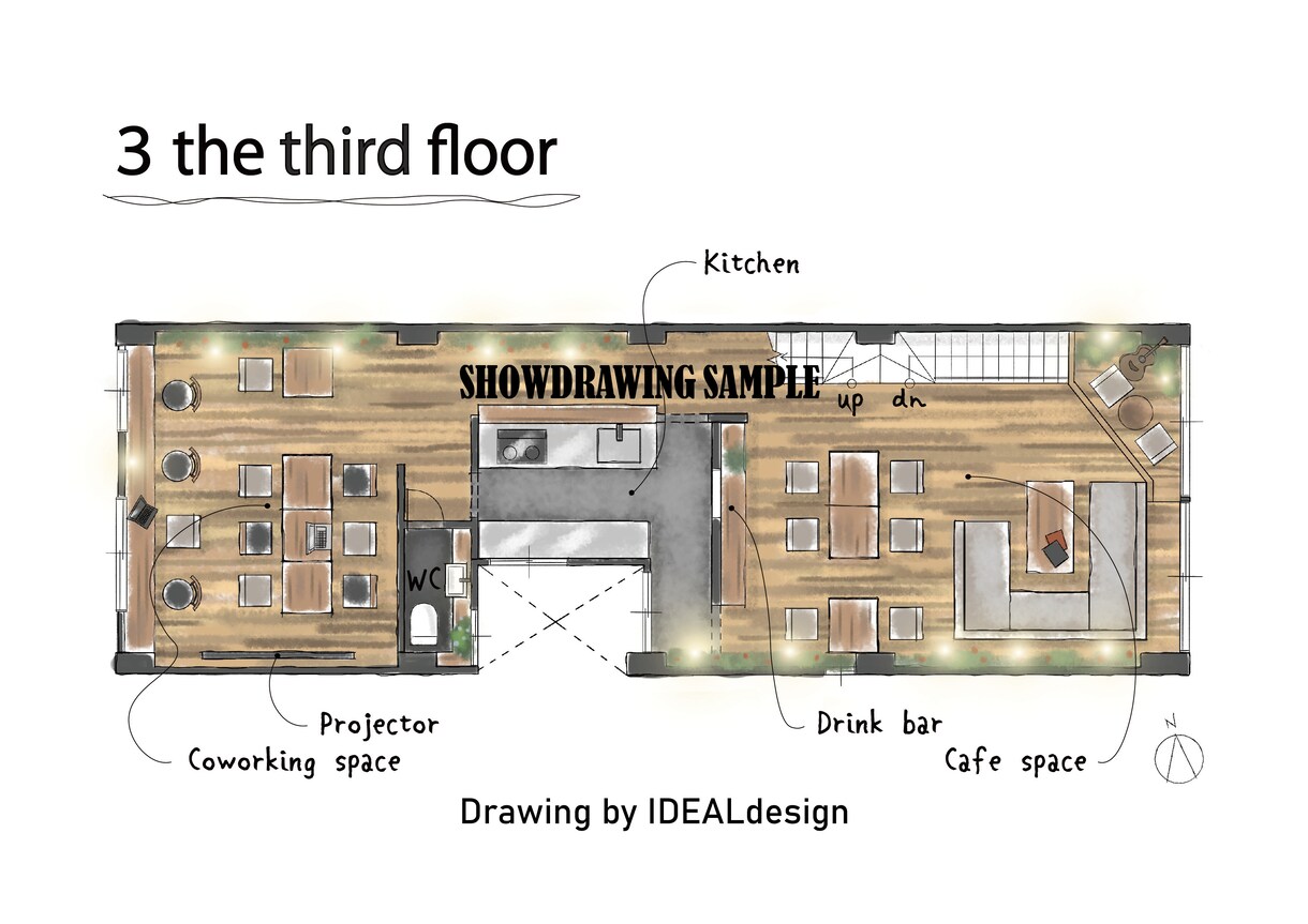 手描き間取り図(マンションVer.)承ります 無機質なプレゼン資料も手描きの世界観で他社との差別化‼ イメージ7