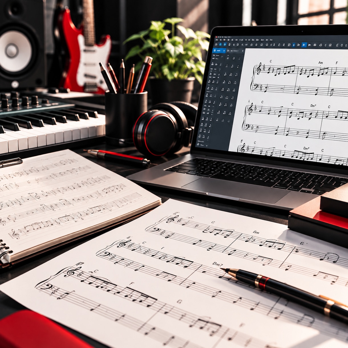 手書き楽譜の清書・データ化・移調を承ります 音楽専門学校卒が見やすく丁寧な楽譜に仕上げます！ イメージ1