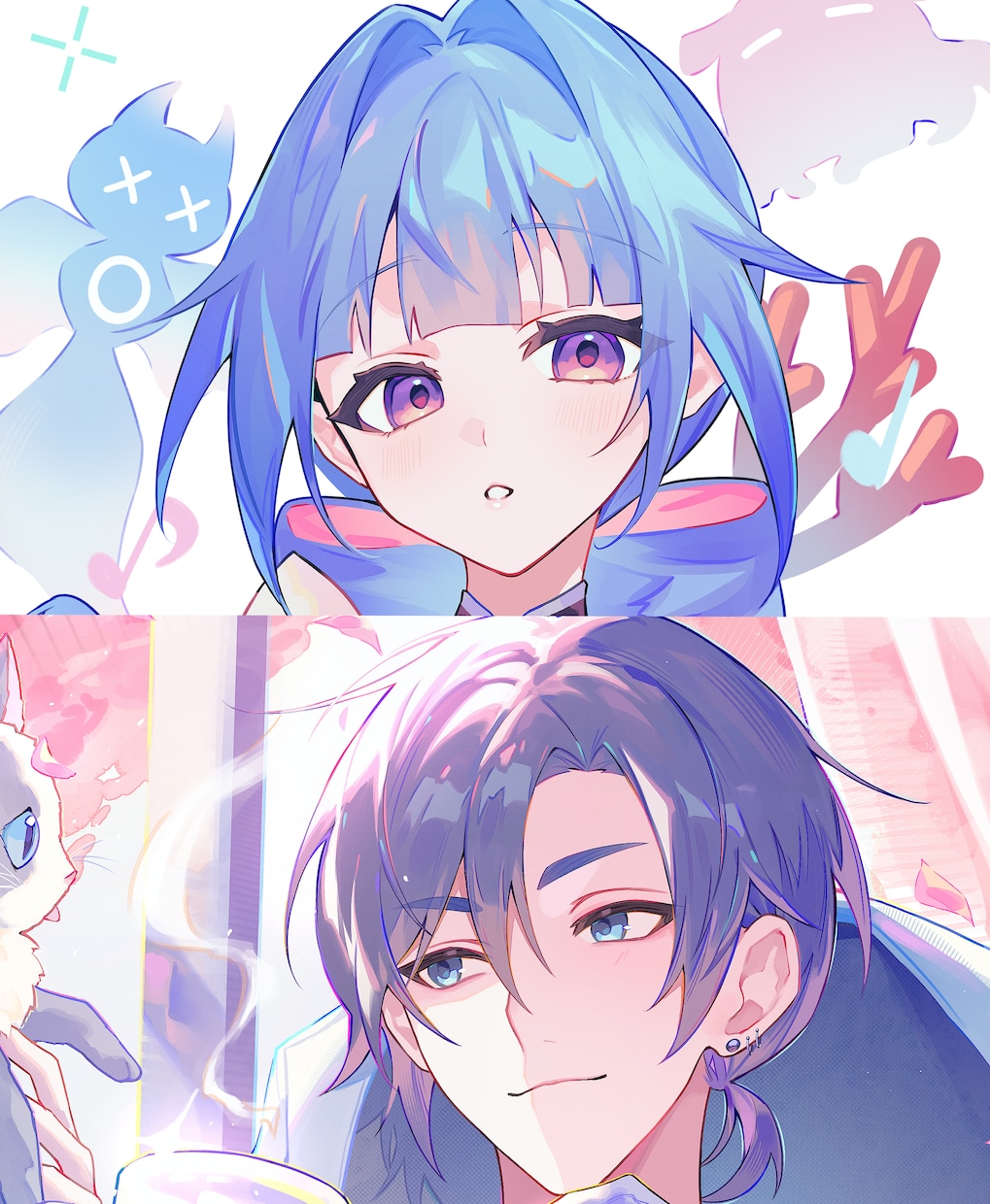 鮮やかで魅力的☆素敵なイラストお描きいたします ヘッダー・サムネイル・歌ってみた・配信・グッズ・VTuber イメージ1