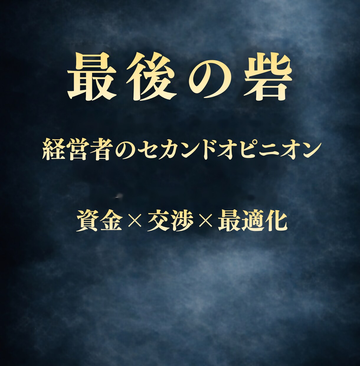 資金繰り/交渉/経営課題の最適化を助言します まずは無料相談を。出し惜しみはしませんのでご安心ください。 イメージ1