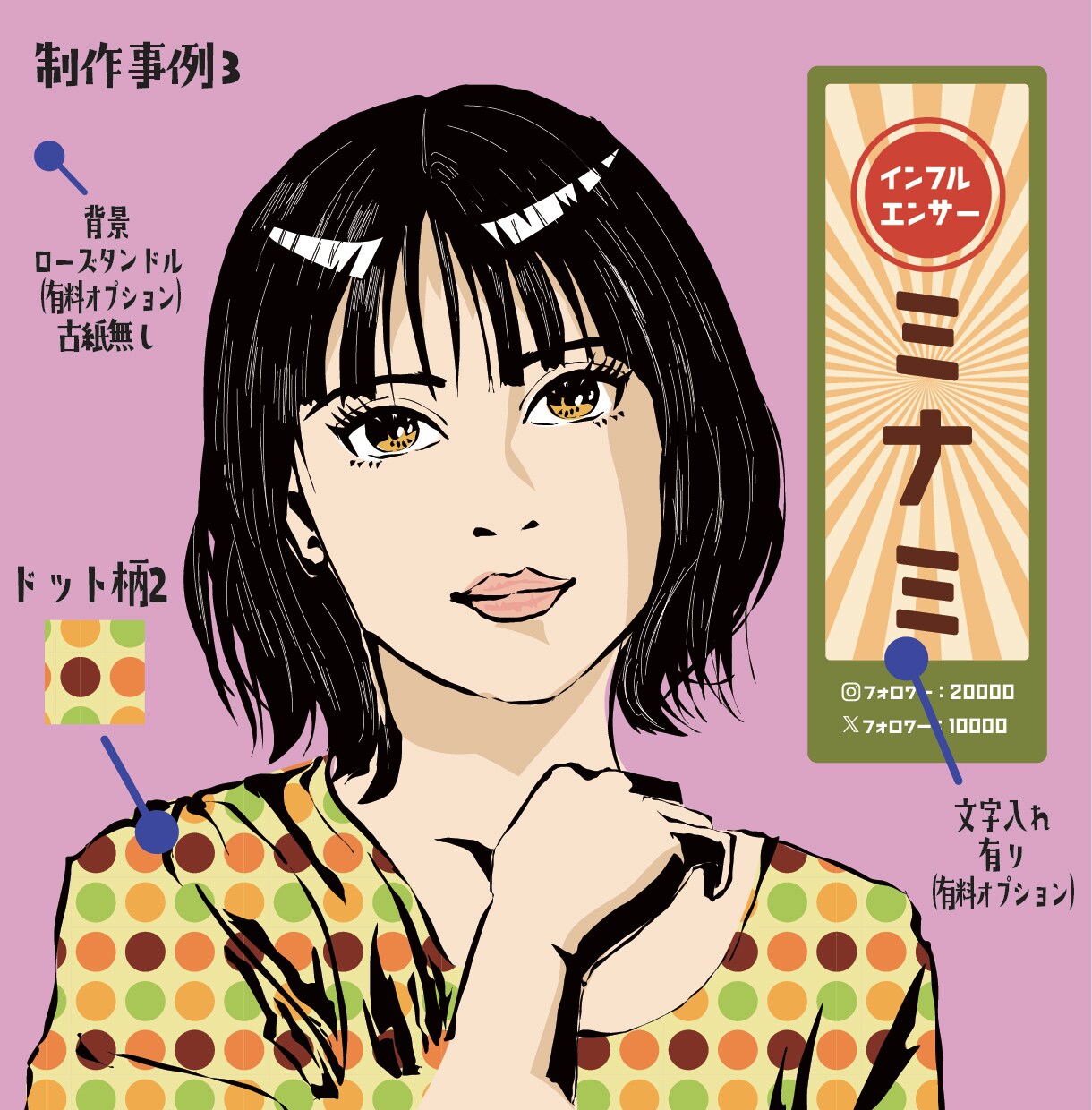 人から覚えてもらえる“一発記憶アイコン”描きます 昭和の魅力で差をつける！10秒で記憶に残るレトロアイコン イメージ9