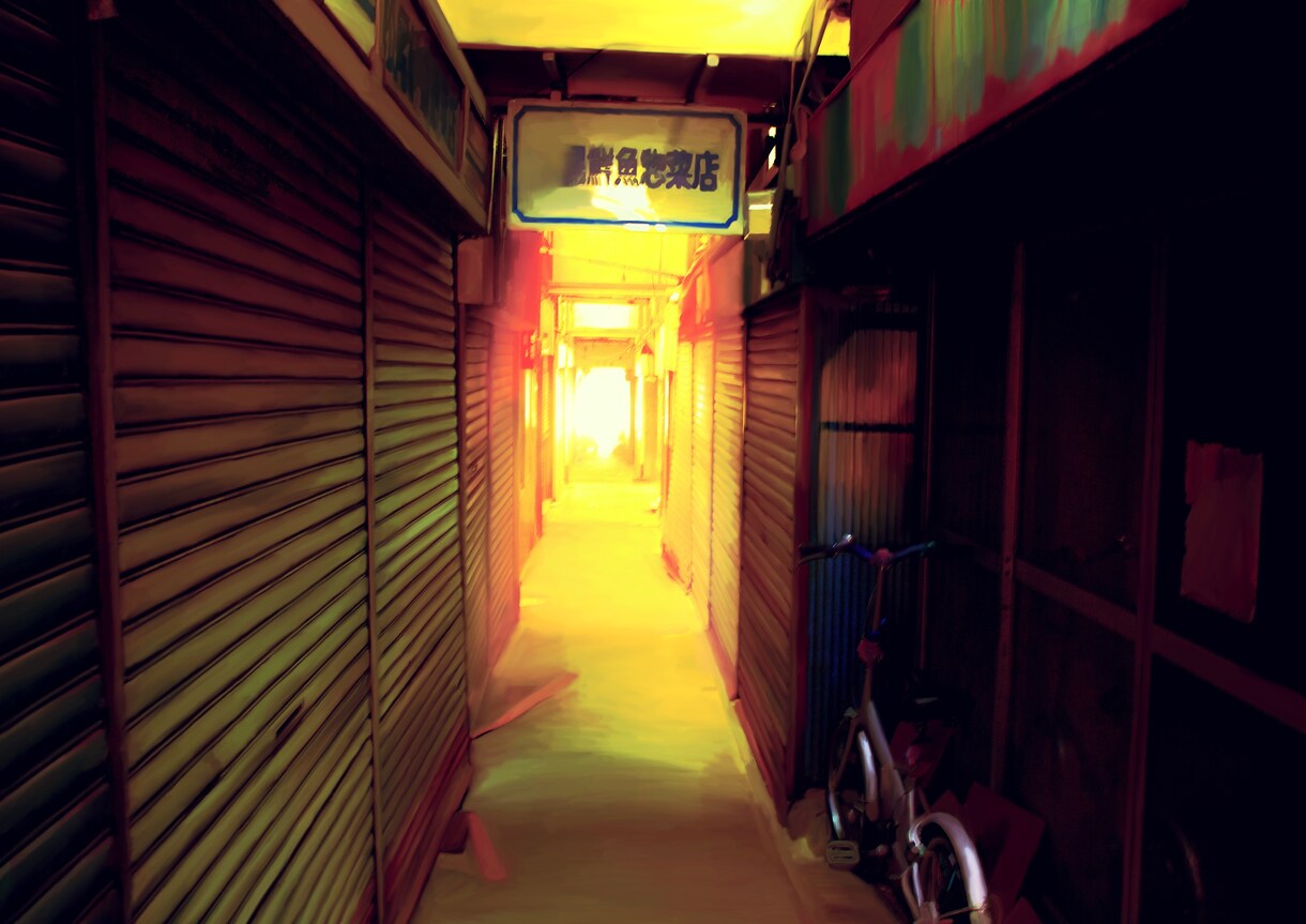 写真を加工、加筆しアニメタッチの背景作品を描きます あなたの思い出の1枚をアニメ作品の背景のように！ イメージ2