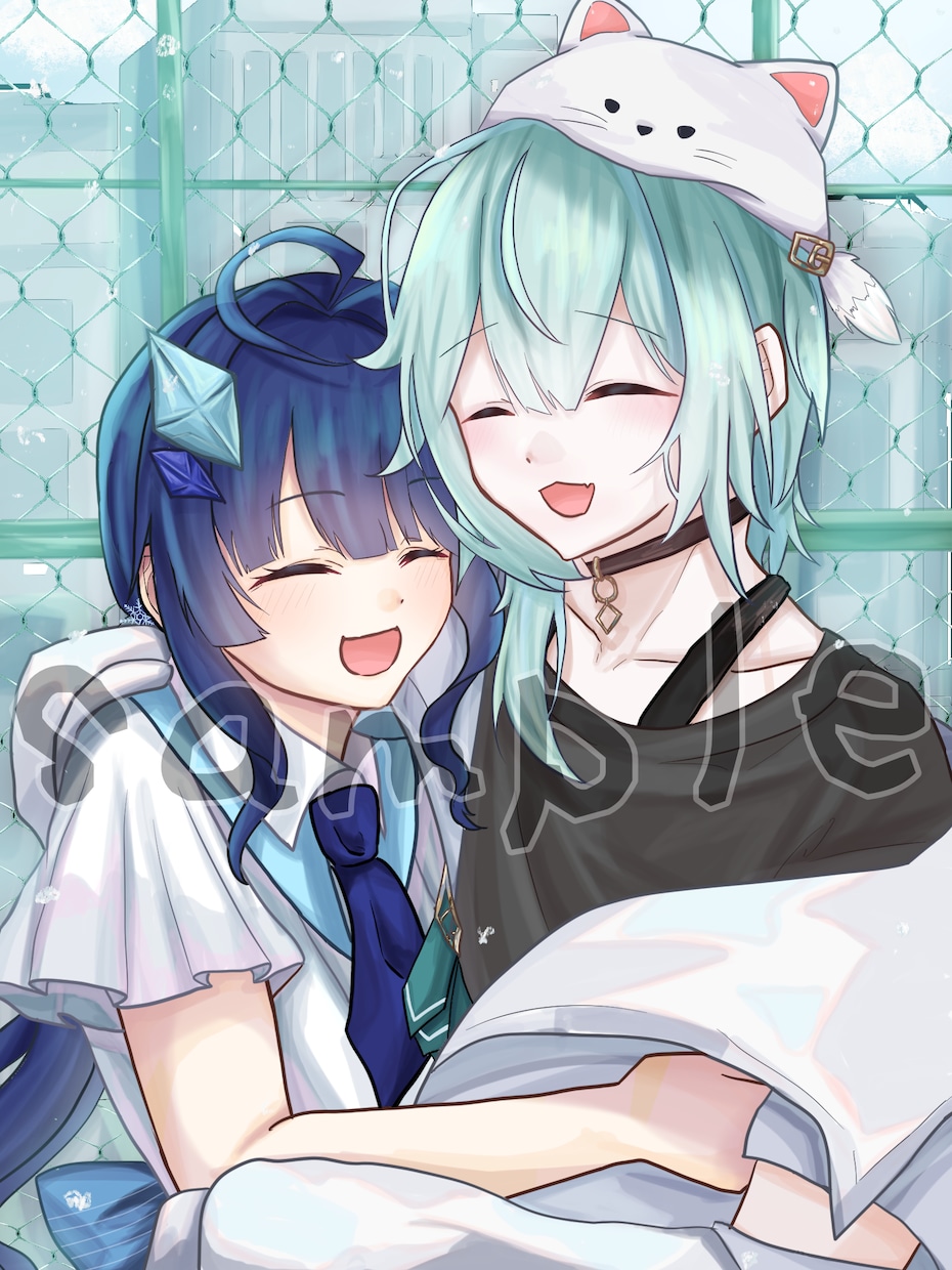 IRIAMライバー様向け！目を引く一枚絵制作します ラフ3〜5案提出◎イメージが曖昧でもOK！ イメージ7