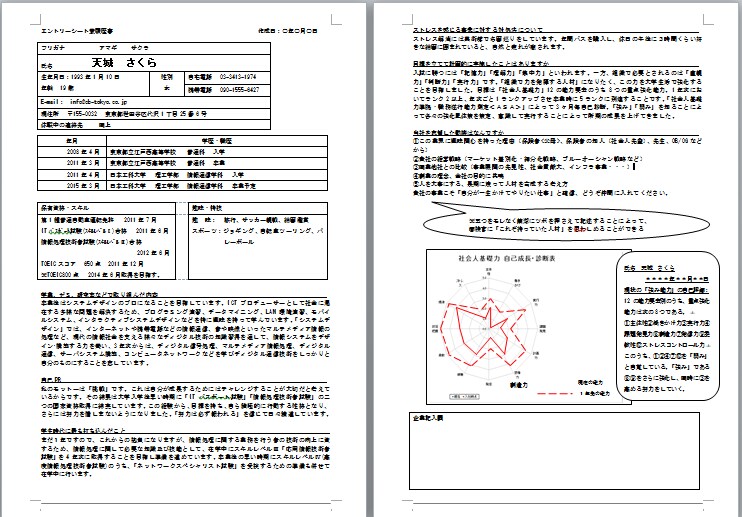 選考突破できるESをキャリア支援のプロが添削します 社会人基礎力グラフ付きで目立つES！内定獲得を早くしたい方に イメージ1