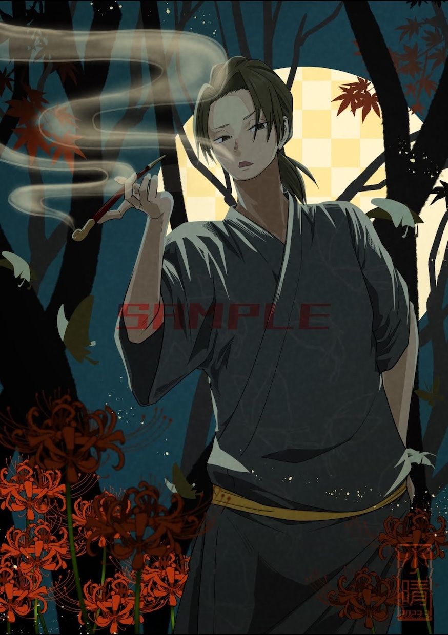 高品質イラスト､かっこいい和風キャラ制作します 配信者/歌い手/ボカロP/声優/TRPGシナリオ作家さん向け イメージ5