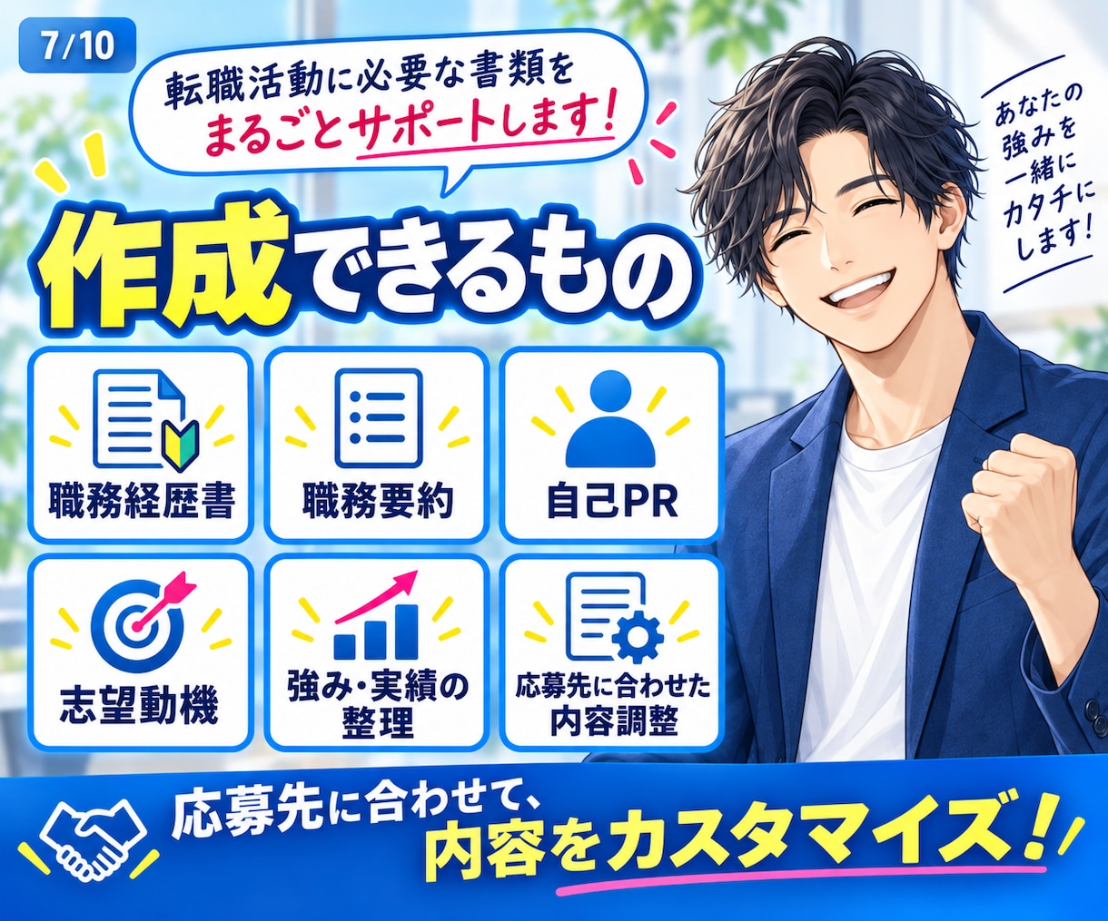 短期離職・転職回数が多い方の職務経歴書を作成します 経歴に自信がなくても大丈夫｜採用目線で前向きに整理します イメージ7