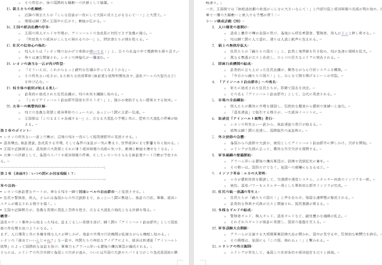 小説プロットを作成します 漠然としたアイディアからでも、詳細なプロットを作成します イメージ6