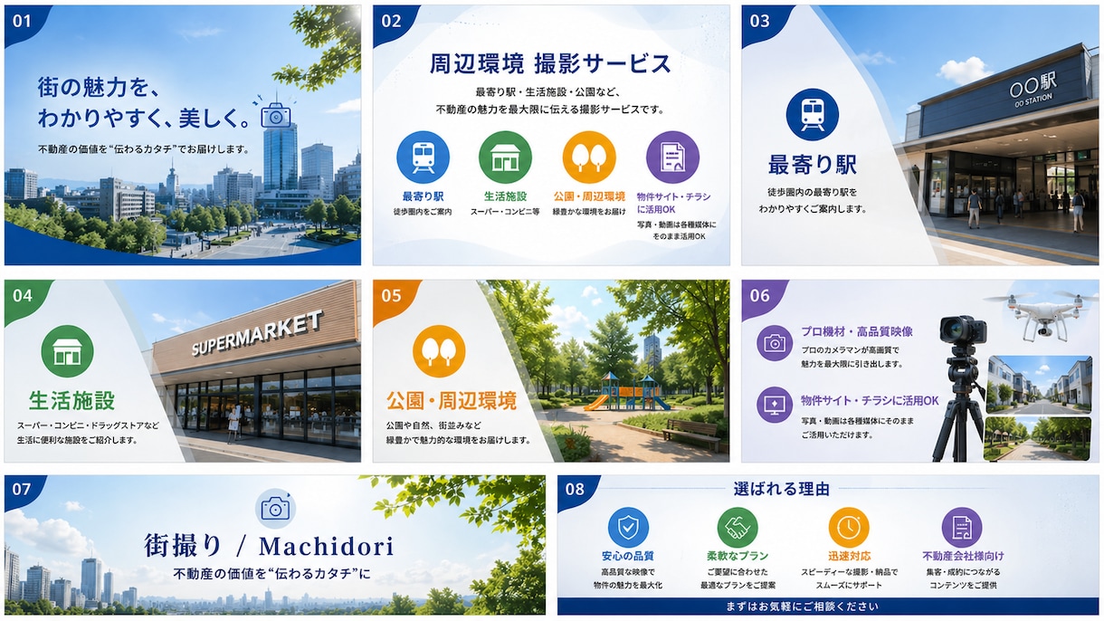 不動産向け周辺環境撮影します 分譲地・物件販売用の周辺環境撮影ドローン撮影キャンペーンあり イメージ6