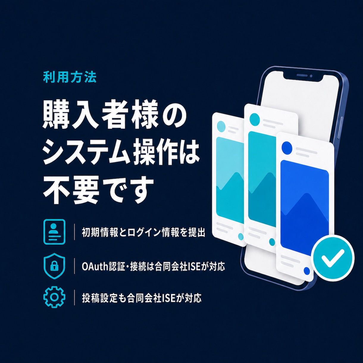 X画像投稿を週3回自動運用します 画像3枚と投稿文をAIが作成し週3回まとめて自動投稿 イメージ4