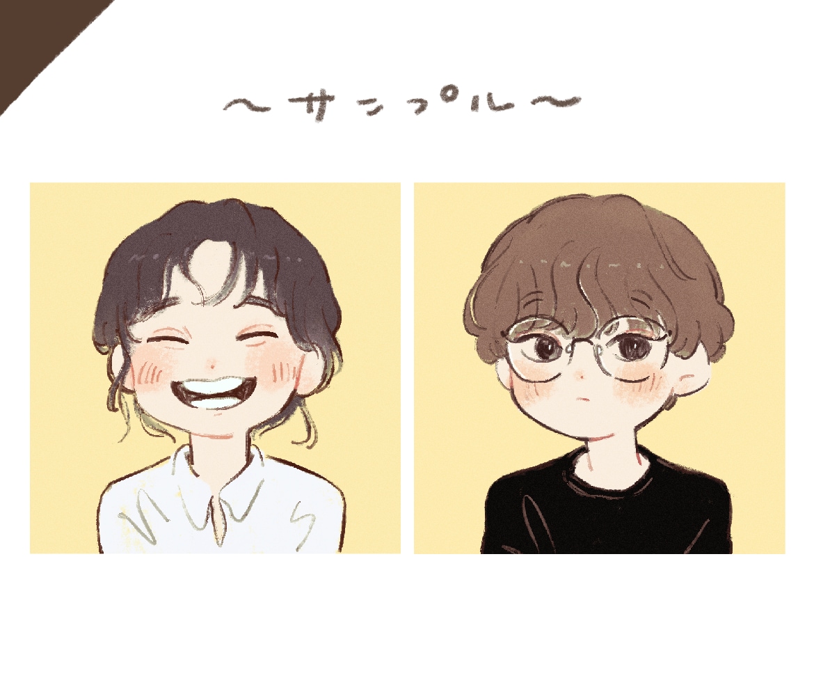 ほんわかするかわいい似顔絵を描きます デフォルメしたゆるい似顔絵。アイコンなどに。 イメージ2