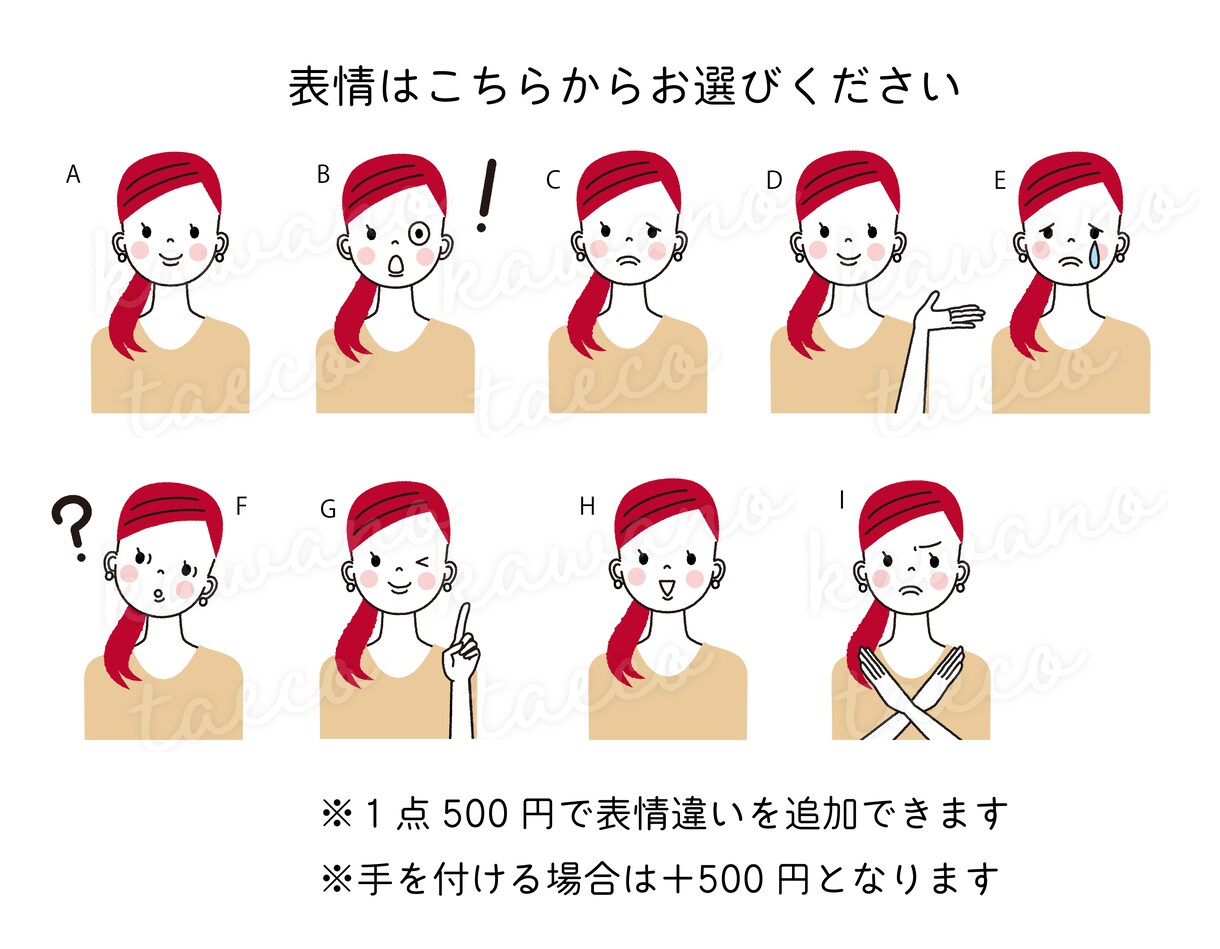 商用利用可★かわいいアイコンお作りいたします SNSにおすすめ！ポーズ・表情違いもできます！ イメージ5