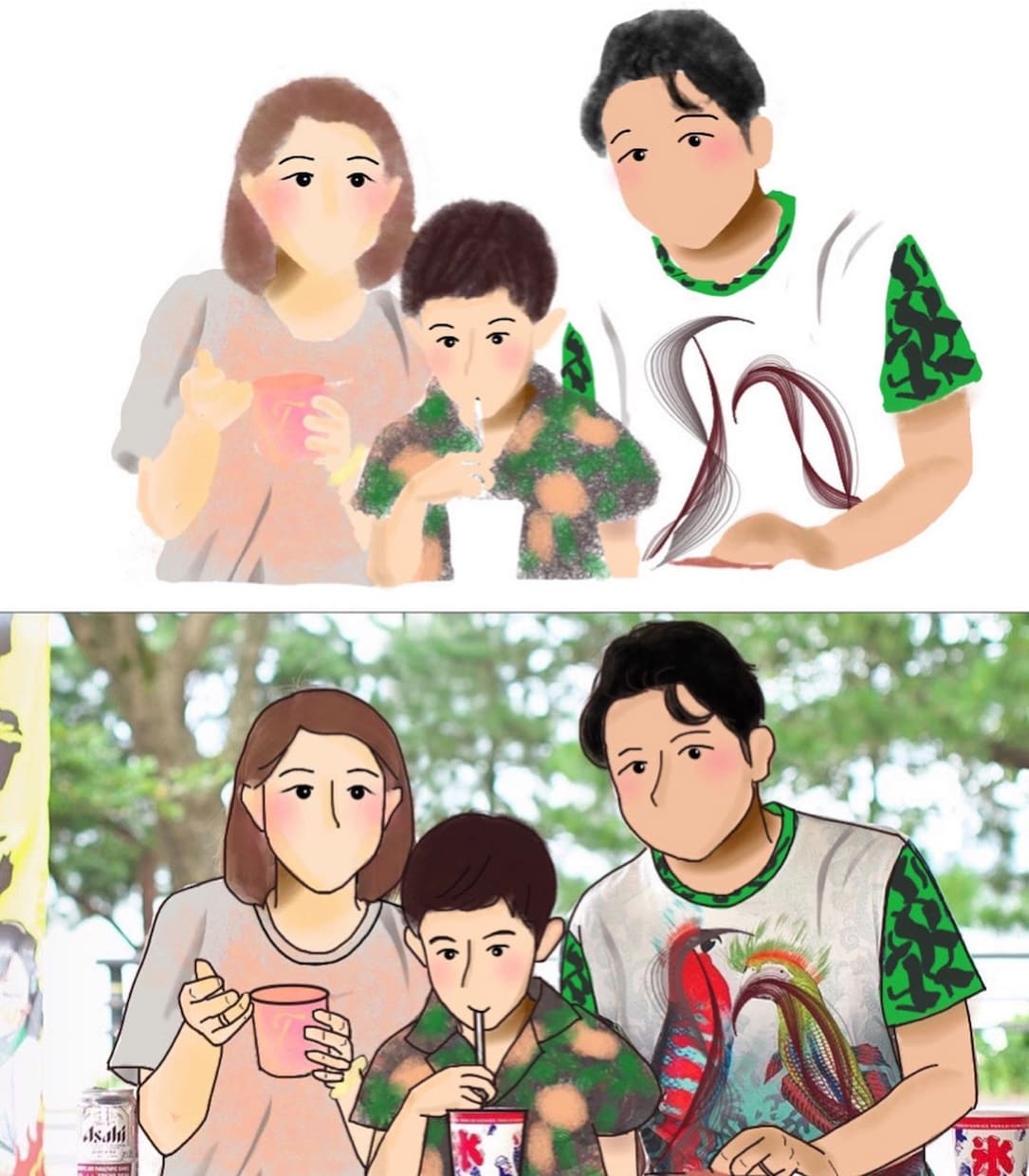 贈り物やお店のイメージ作成を描きます 大切な人との特別なシーン、広告を多彩なイラストにいたします！ イメージ3