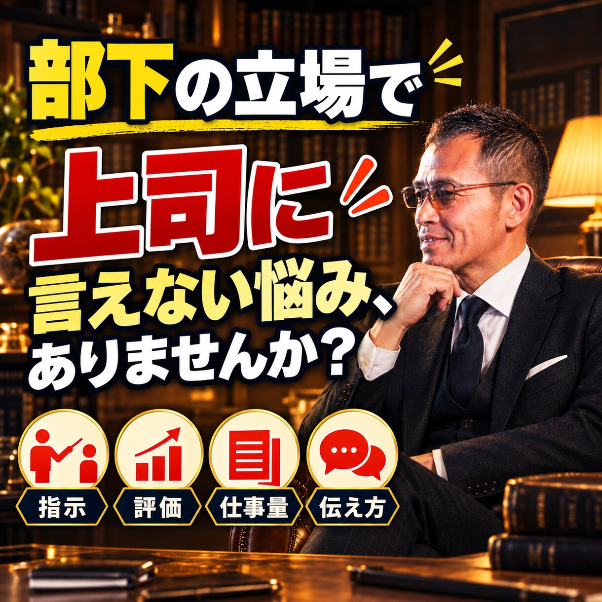 上司・部下・同僚の悩みを『作戦会議』します 元上場企業管理職が、立場別の仕事の悩みに向き合います イメージ3