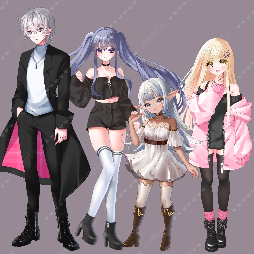 新衣装・立ち絵制作承ります 鮮やかで可愛いイラスト制作します❀ イメージ6