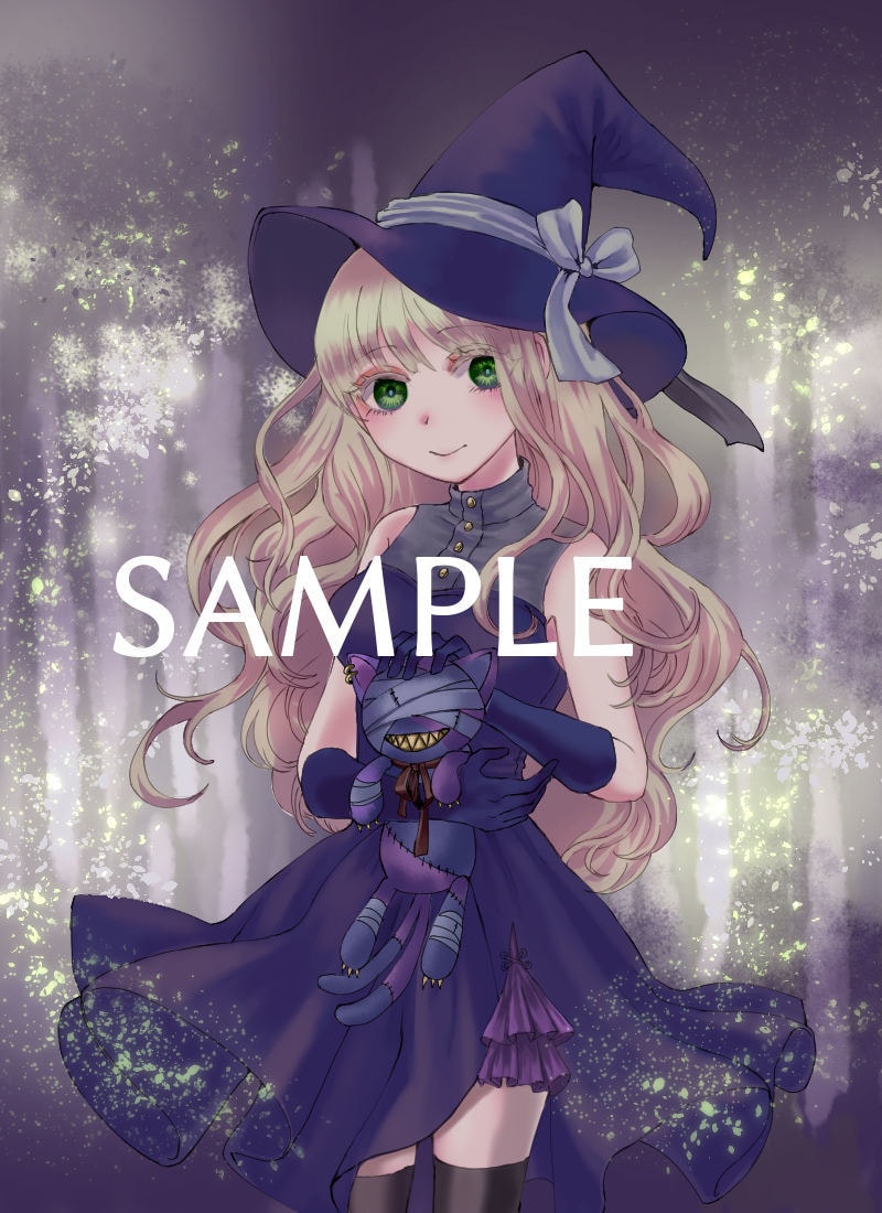 一枚絵、立ち絵などオリジナルイラスト製作します 少年少女の可愛い系ダークメルヘン系得意です！商用利用可 イメージ2