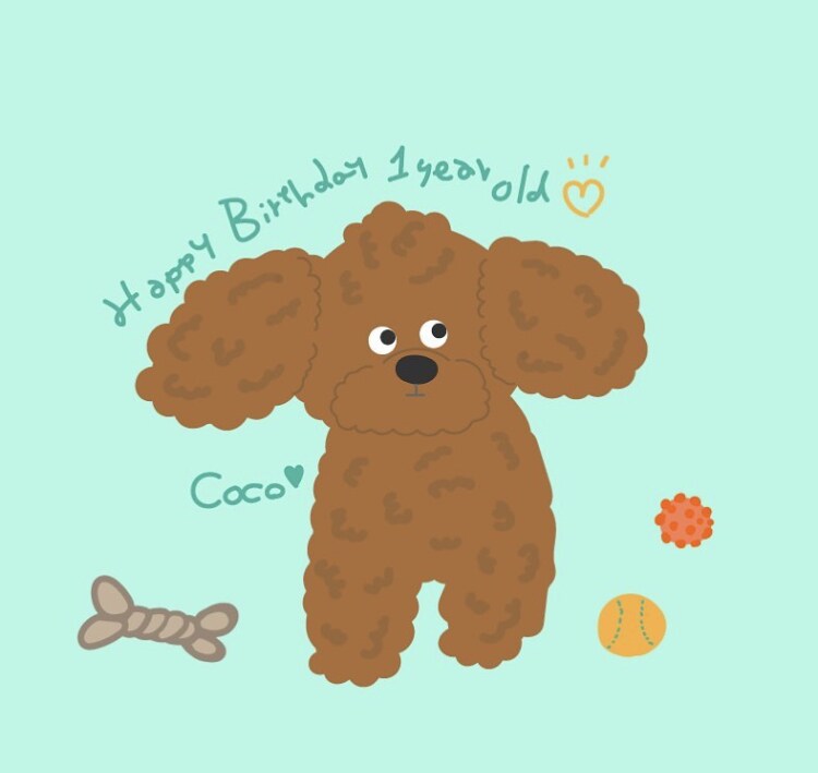海外風タッチ♡可愛いペットを描きます ポップな雰囲気が好きな方へお届けします イメージ10