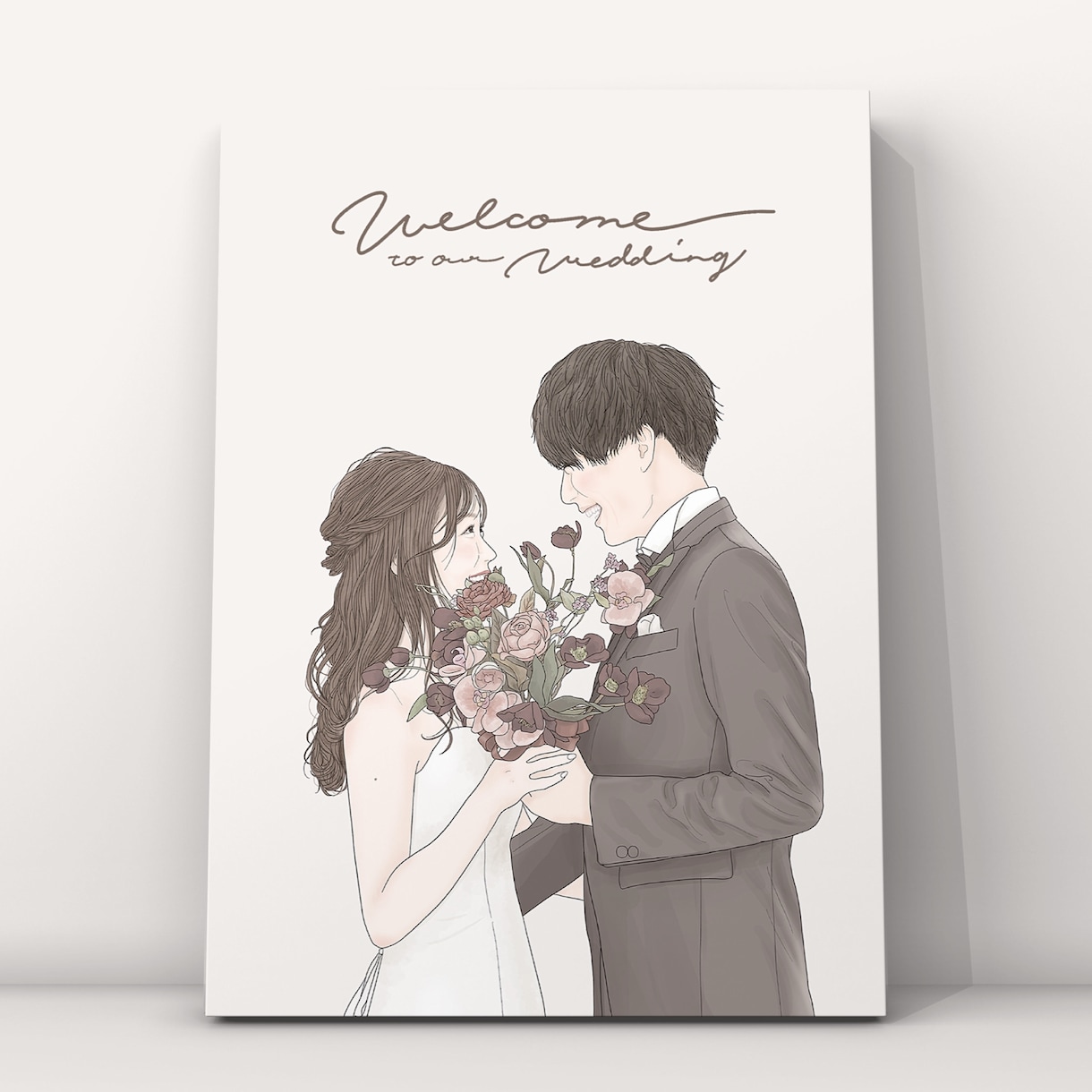 結婚式のウェルカムボード作成します ご本人そっくり & 美化して描きます♡ イメージ1