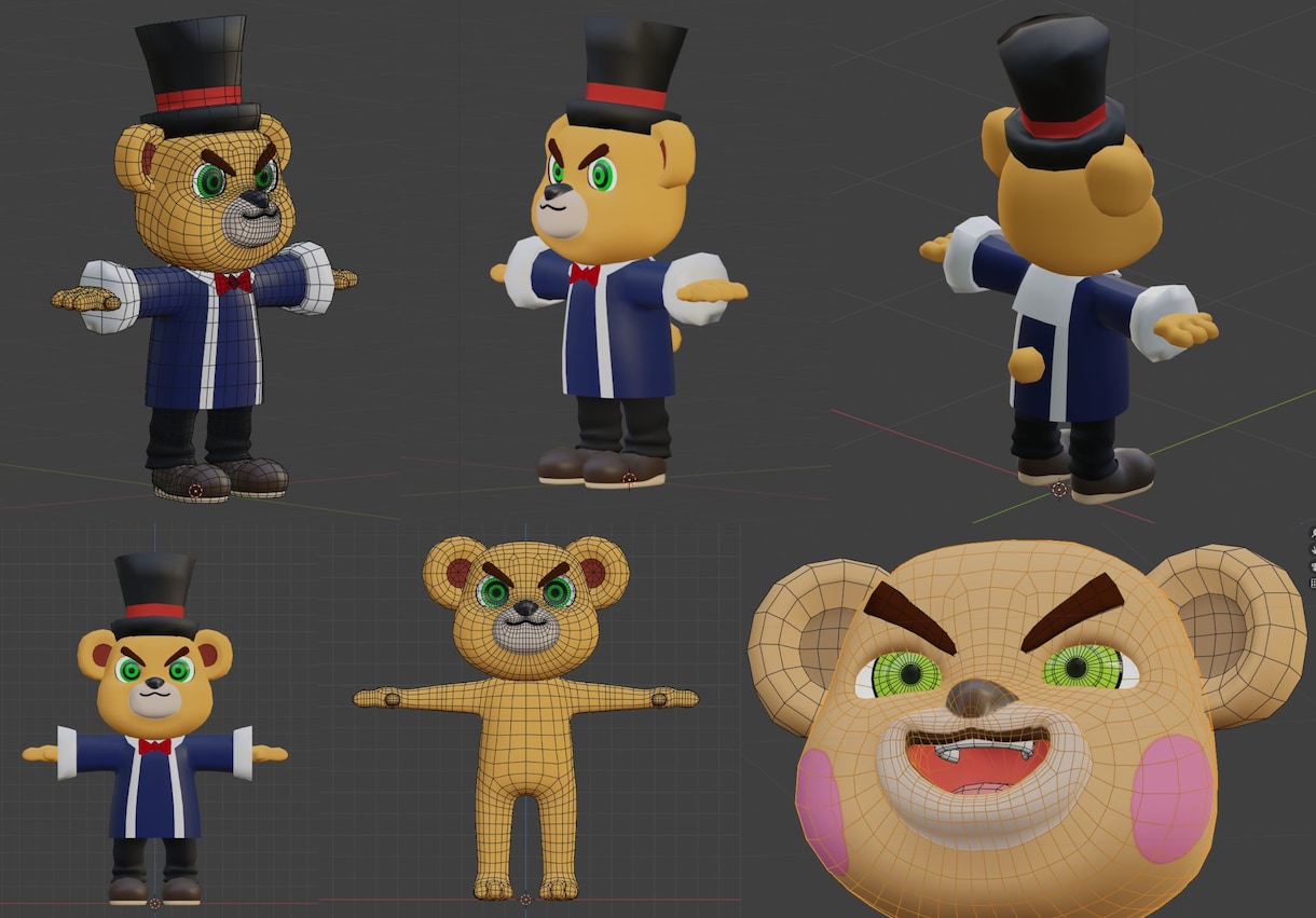 Blenderでモデリング制作します blender等を利用した3Dの制作を承っております。 イメージ2