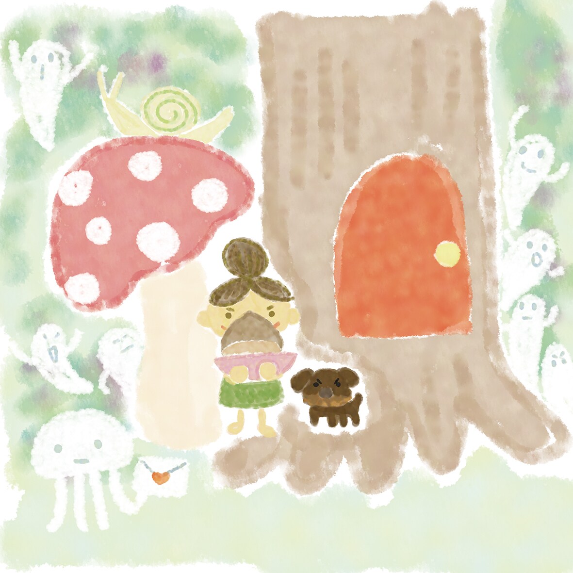 優しい雰囲気の似顔絵を描きます 水彩画のような雰囲気の優しい似顔絵。 イメージ4