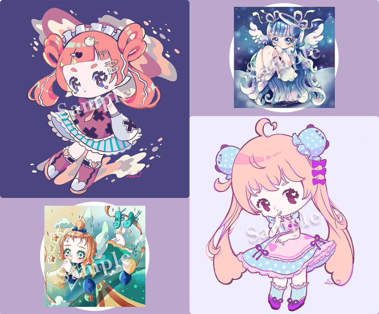 可愛いをお届け！アイコン、イラスト作成承ります ★修正無制限★ガーリーでファンタジックなイラスト！ イメージ3