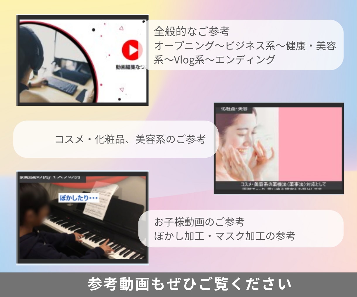 YouTube動画編集承ります イメージやジャンルに合わせ幅広く対応いたします イメージ9
