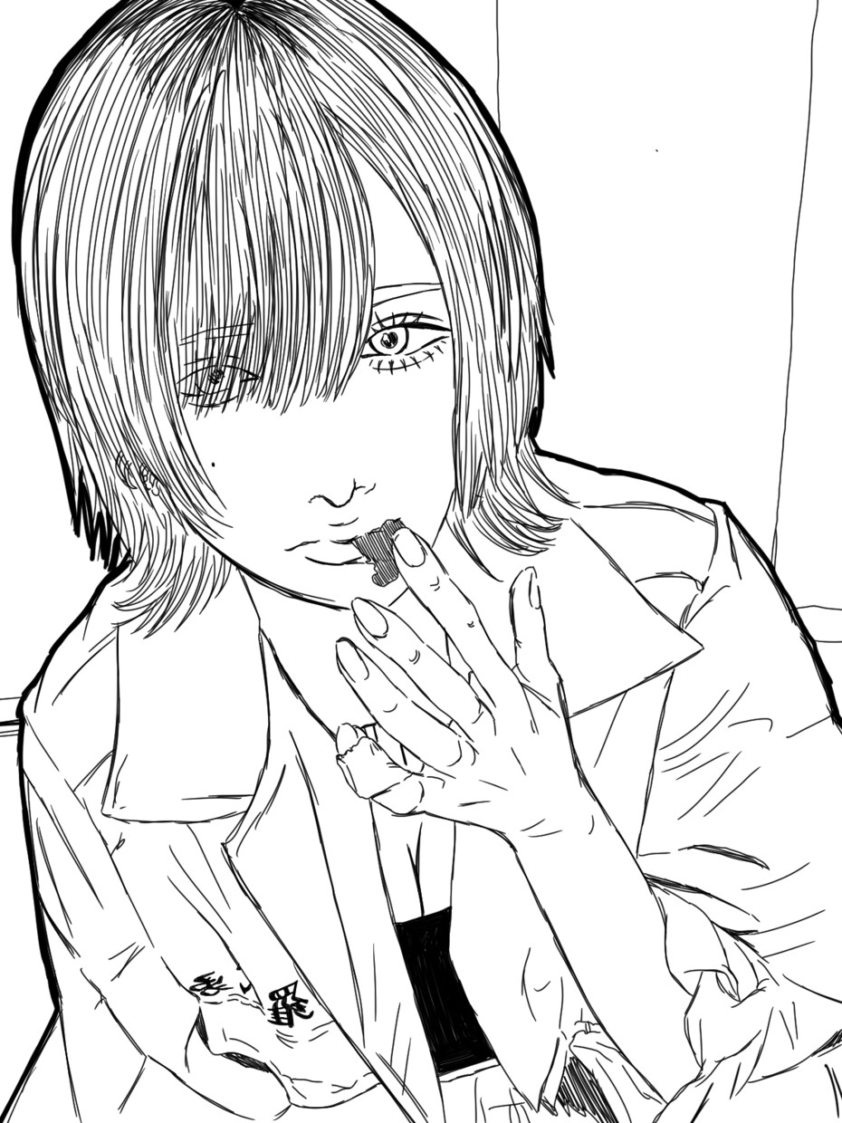 似顔絵。アイコンに使えると思います 主に模写です。キメキメの自撮りを少し味のある感じで描きます。 イメージ6