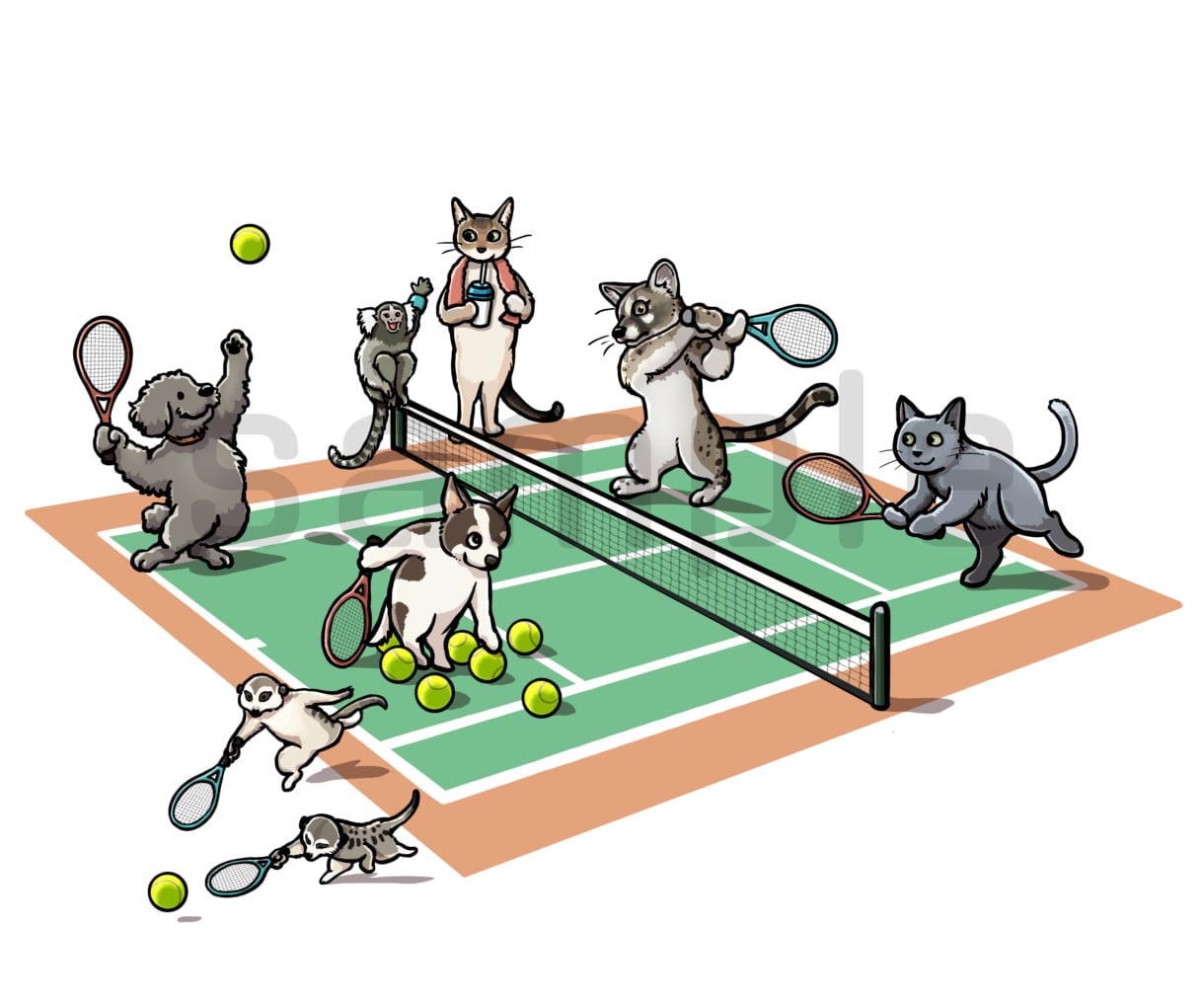 商用OK◎グッズ・販促に！動物イラスト制作します アイコン・ロゴ・ステッカーなど用途から丁寧にヒアリングします イメージ6