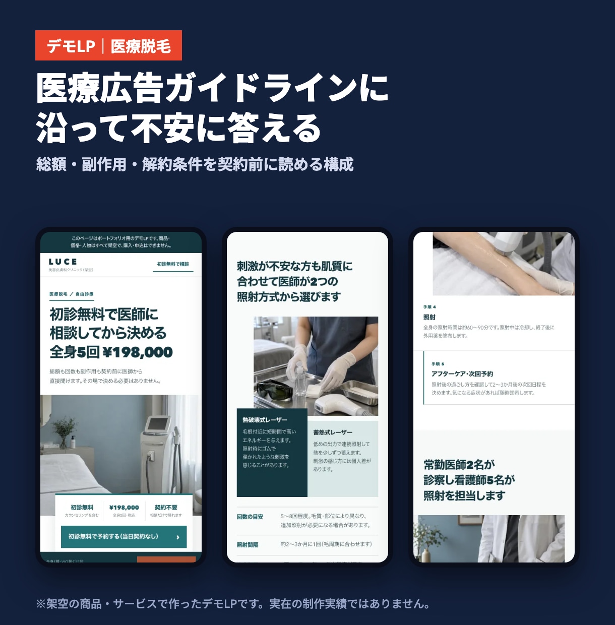 広告運用者が申込導線を考えたLP制作・改善をします 広告運用者が構成・コピー・計測まで設計します イメージ3