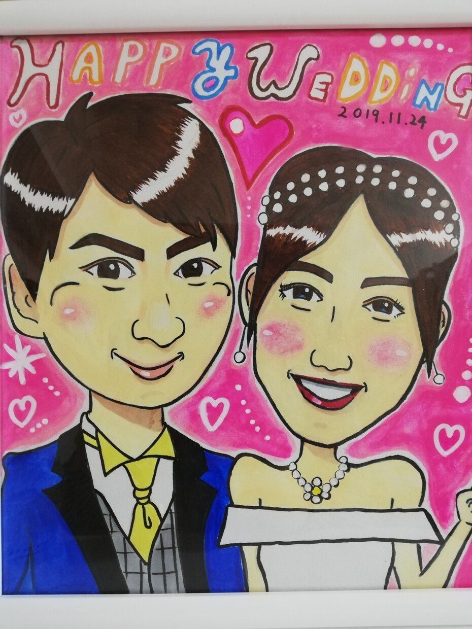 手書きの似顔絵を描きます 誕生日、結婚、両親、七五三様々な記念日に似顔絵はどうですか？ イメージ4