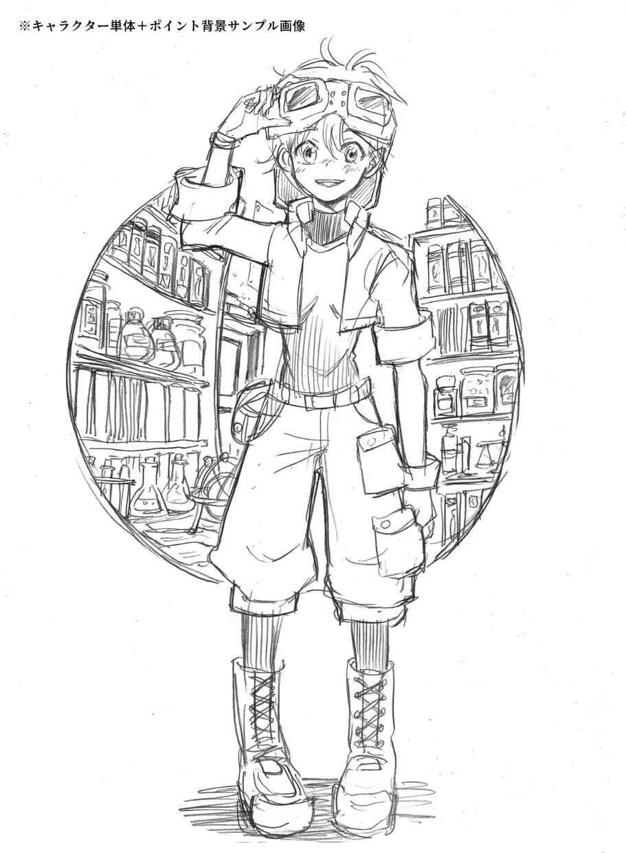 キャラクターのラフ絵お描きします キャラデザなしのテキストイメージのみでも承ります イメージ4