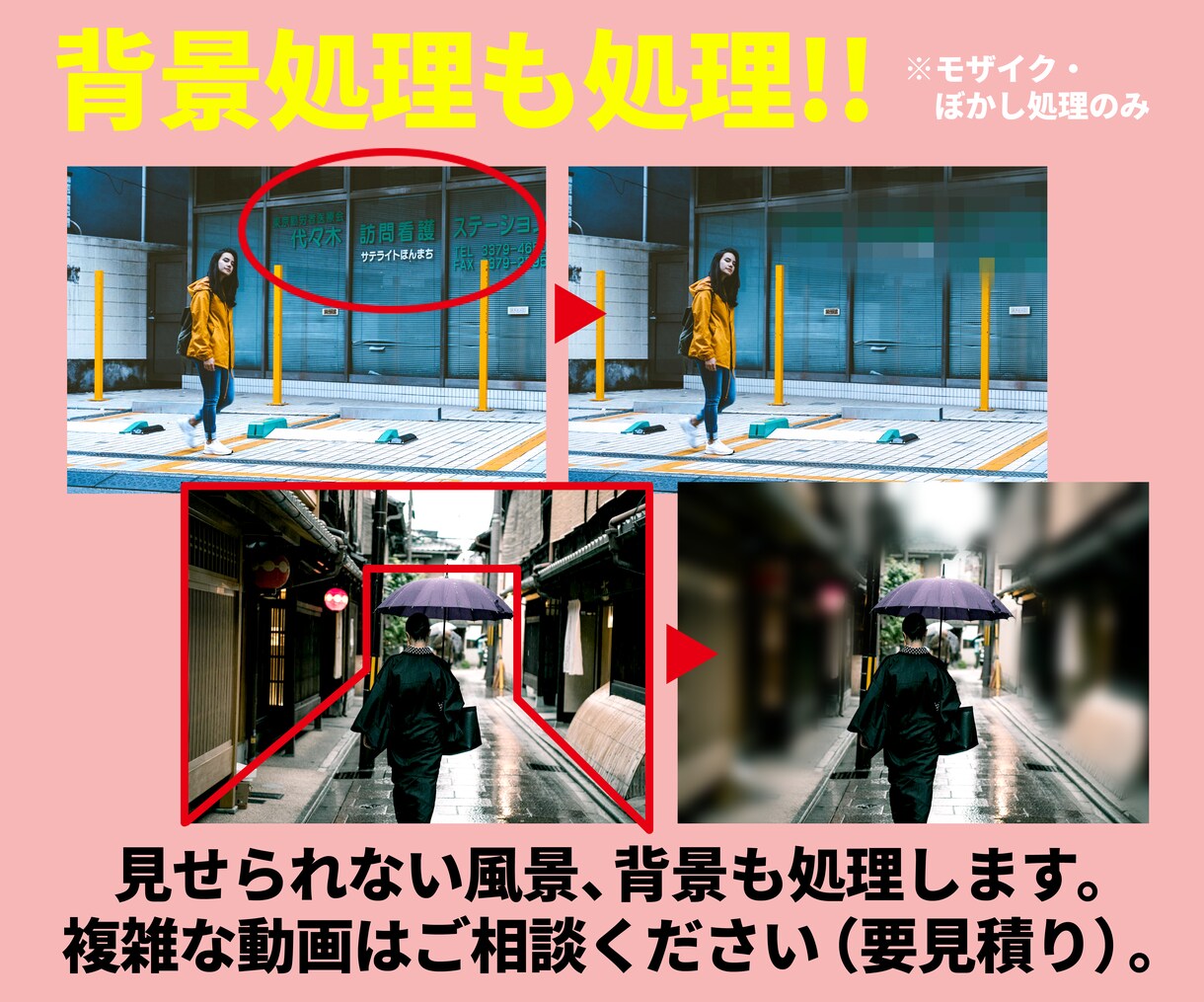 動画にぼかし、モザイク処理いたします プライバシーが気になる方へ！まずはサンプル動画参照ください。 イメージ5