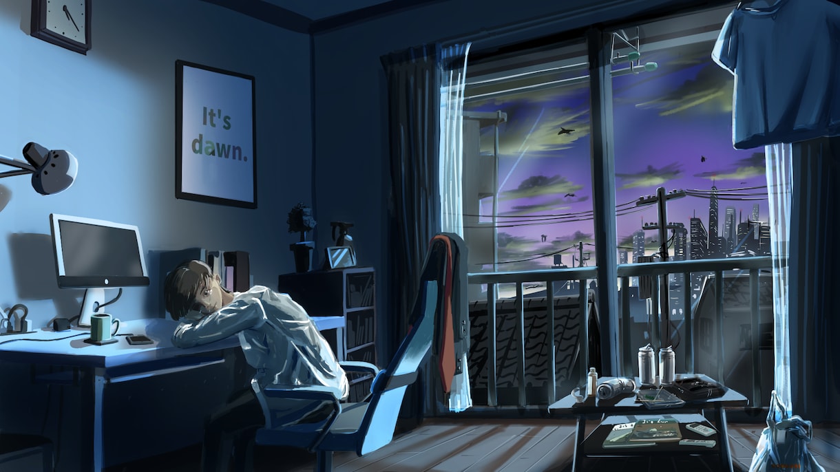 世界観や物語を感じる人物＋背景お描きします 楽曲配信やCDジャケット などにオススメです！ イメージ1