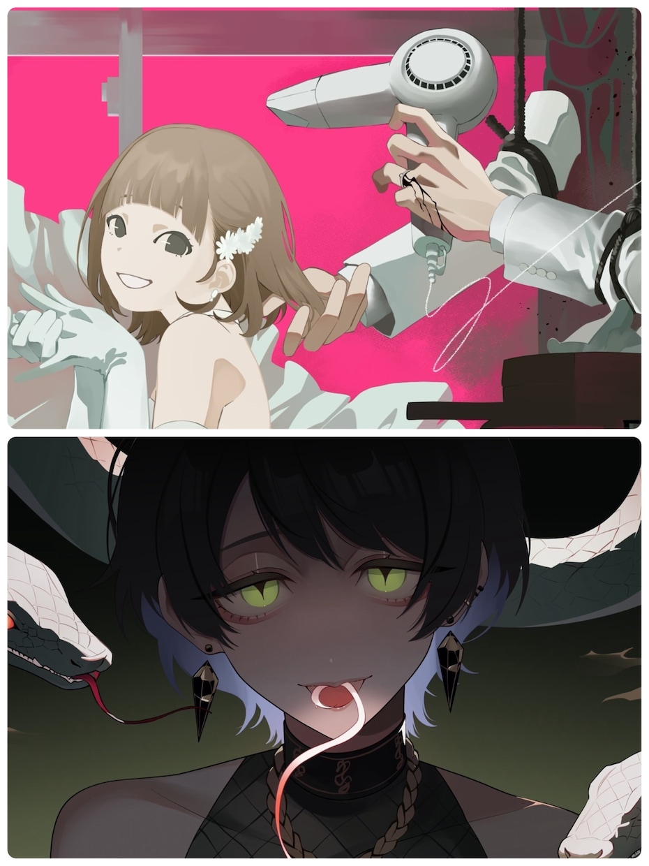 歌ってみたイラスト　ボカロ曲等描きます 歌い手さんVtuberさん大歓迎！3日で描きます! イメージ9