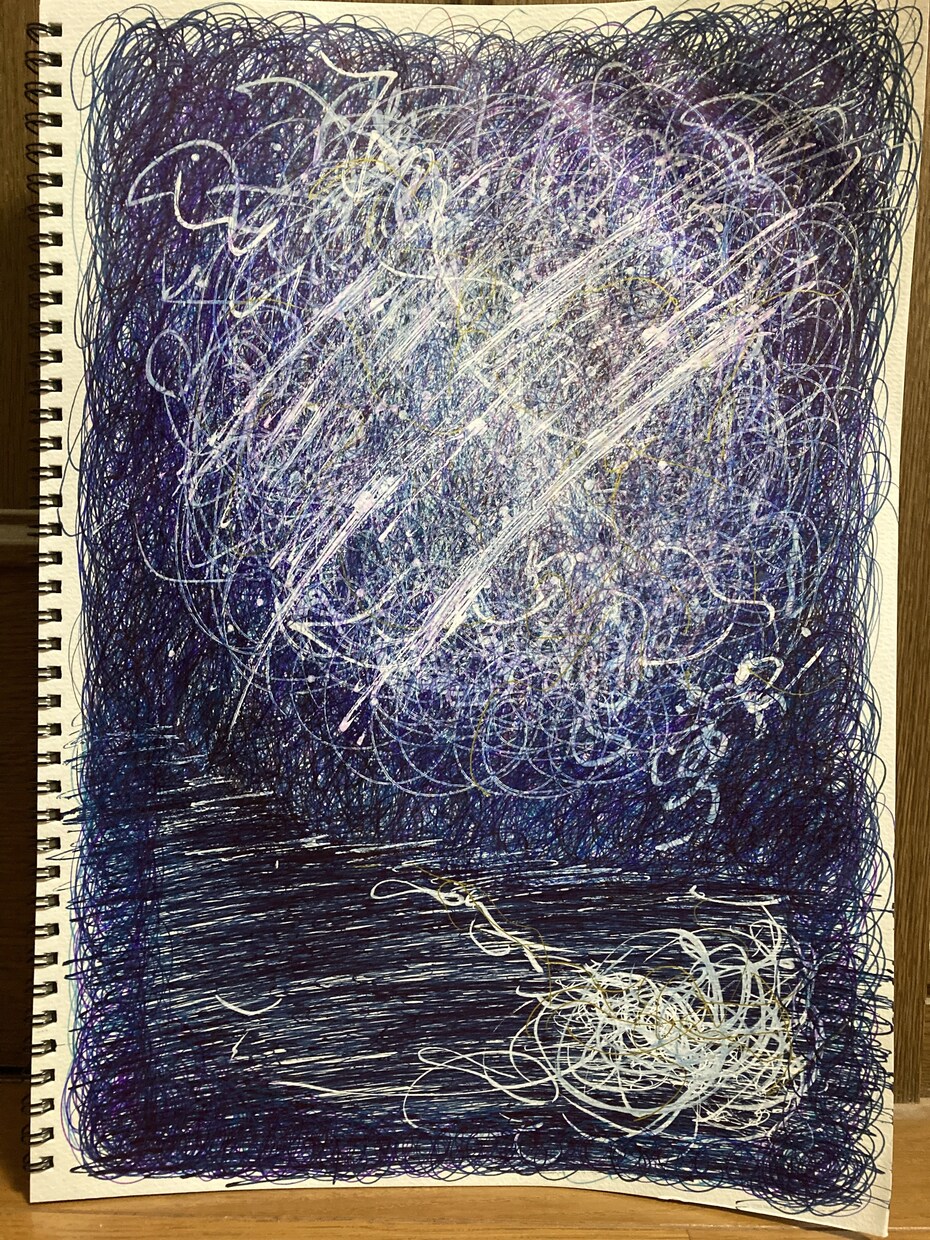 幻想的な世界を手描きのボールペンイラストにします あなたの創造する世界を一枚のイラストにしてみませんか？ イメージ7