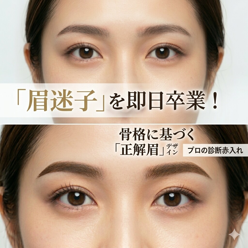 初出品価格★写真に直接「正解眉」をレクチャーします 元眉毛ブスだからわかる、最短で垢抜ける黄金比デザイン イメージ1