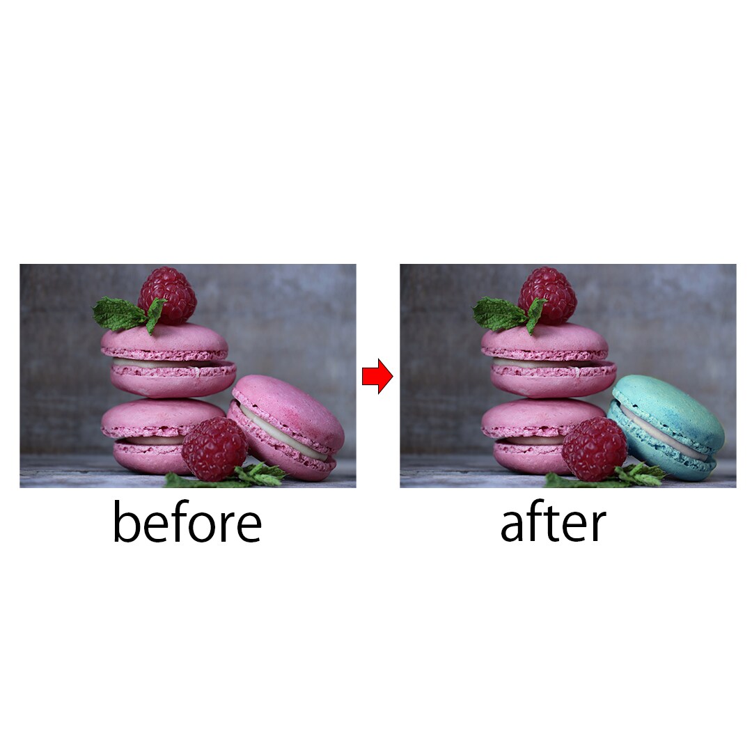 写真や画像の色、背景色を変更修正します 写真や画像の編集お気軽にご相談ください イメージ3