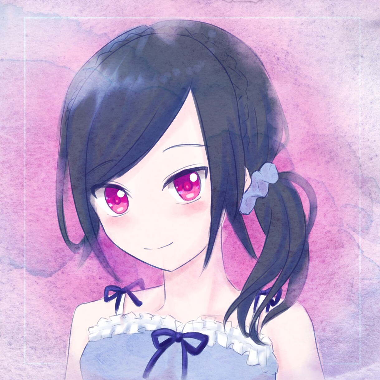 水彩風SNSアイコンイラスト描きます 水彩加工２パターン用意します！ イメージ2